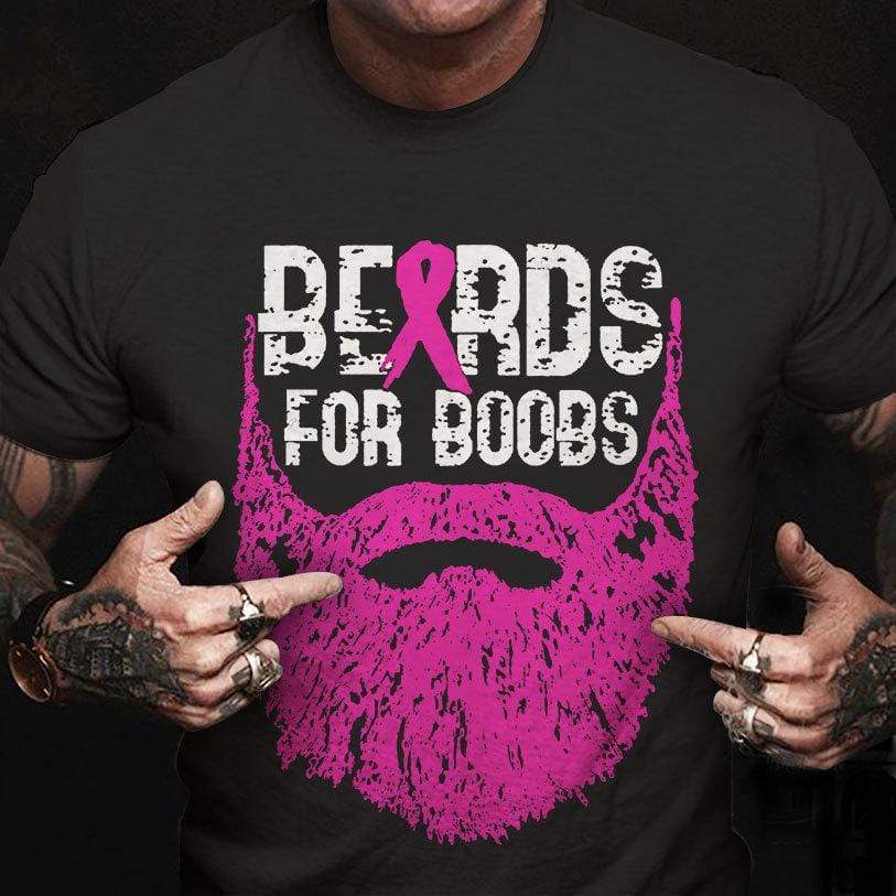 Beards For B00bs, Breast Cancer Shirt