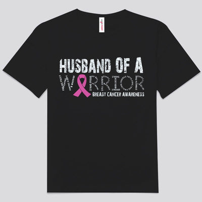 Husband Of A Warrior Breast Cancer Shirt