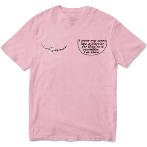 I Wear My Scars Like A Warrior, Support Warrior, Breast Cancer Survivor Awareness Shirt