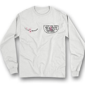 Llevo mis cicatrices como una guerrera, camiseta de apoyo a las guerreras, camiseta de concientización sobre el cáncer de mama