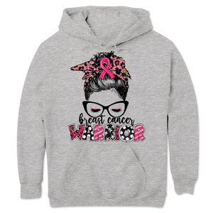 Woman Warrior Breast Cancer Awareness Hoodie, Shirts