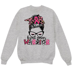 Woman Warrior Breast Cancer Awareness Long Sleeve Shirts