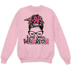 Woman Warrior Breast Cancer Awareness Long Sleeve Shirts