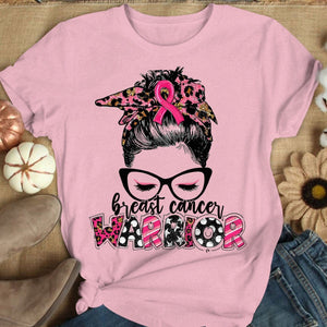 Woman Warrior Breast Cancer Awareness Long Sleeve Shirts