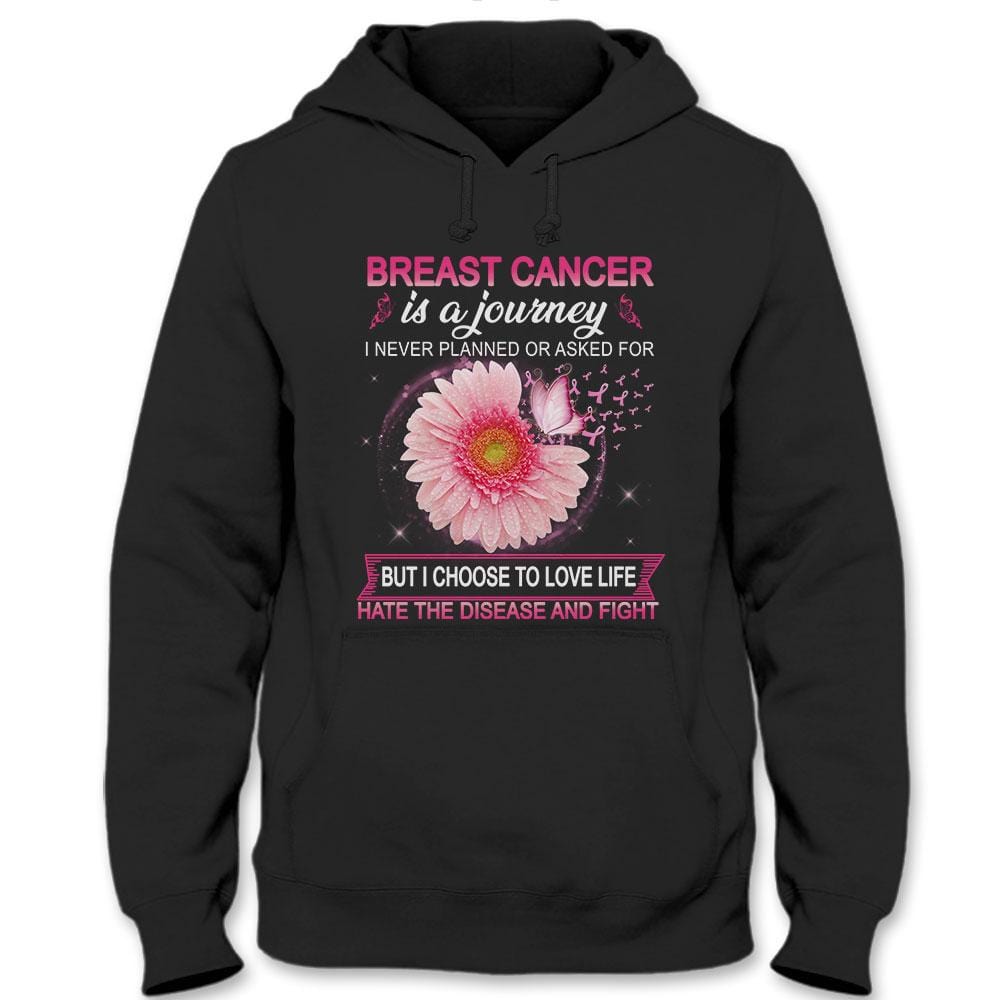 Breast Cancer Survivor Shirt, Is A Journey I Never Planned With Sunflower