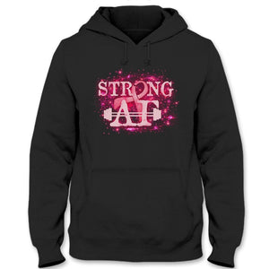 Camiseta Strong At, Warrior contra el cáncer de mama, lazo rosa