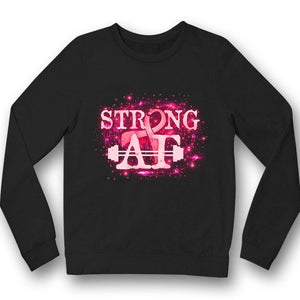 Camiseta Strong At, Warrior contra el cáncer de mama, lazo rosa