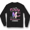 In Family Nobody Fights Alone, Breast Cancer Warrior Team Awareness Shirt
