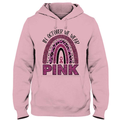 Breast Cancer Awareness Month Shirts Rainbow In October We Wear Pink