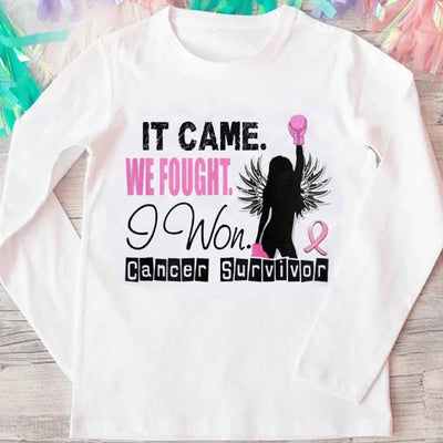 It Came We Fought I Won, Breast Cancer Shirts