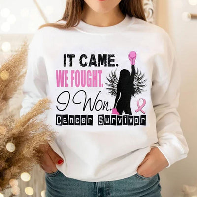 It Came We Fought I Won, Breast Cancer Shirts