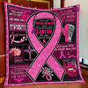 I'm Not Super Woman I Survived Cancer, Breast Cancer Fleece & Sherpa Blanket