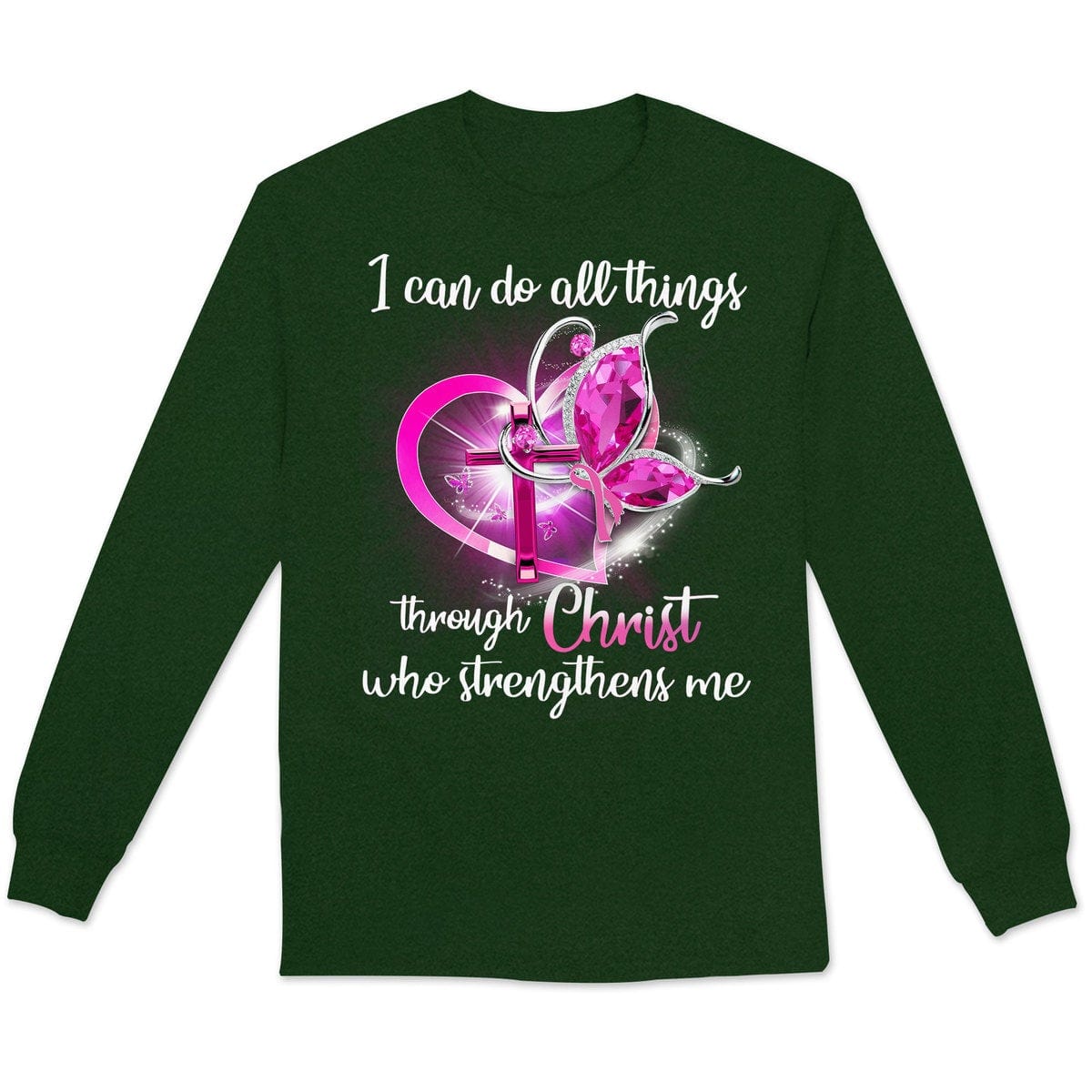 I Can Do All Things Through Christ Breast Cancer T Shirts