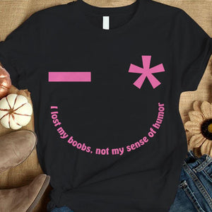 Perdí mis tetas, no mi sentido del humor, camiseta contra el cáncer de mama