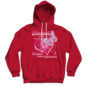 Blessed To Be Called, Pink Ribbon Heart & Butterfly Breast Cancer Survivor Shirts