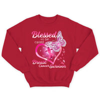 Blessed To Be Called, Pink Ribbon Heart & Butterfly Breast Cancer Survivor Shirts