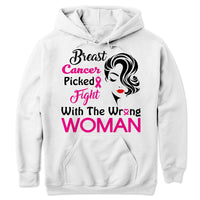 Picked Fight With The Wrong Woman, Breast Cancer Survivor Shirts