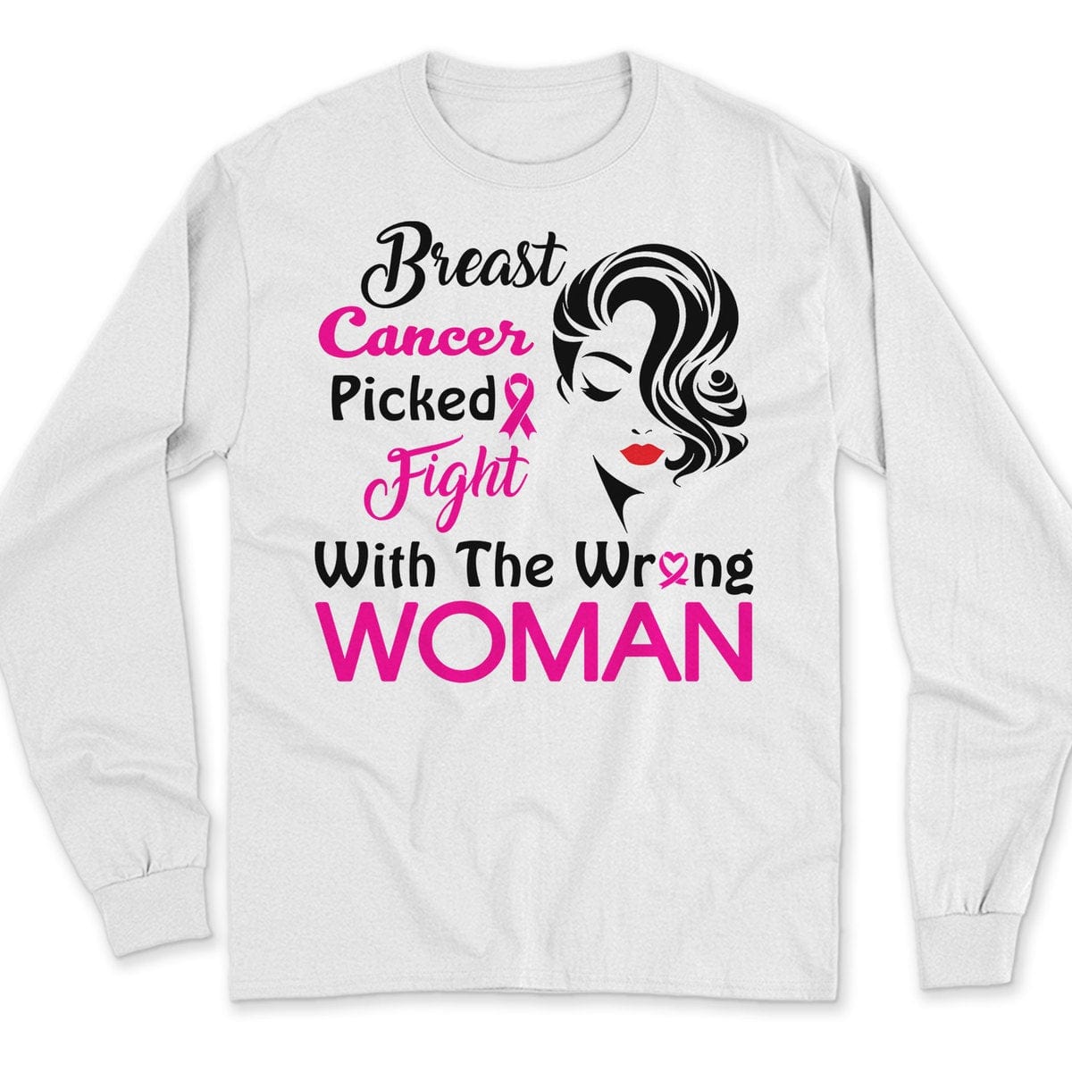 Picked Fight With The Wrong Woman, Breast Cancer Survivor Shirts