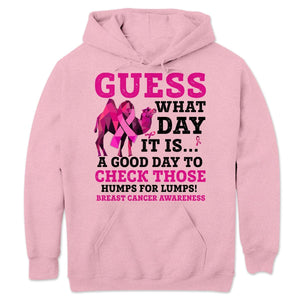 Guess What Day, Pink Ribbon Camel, Breast Cancer Sayings Awareness Shirt