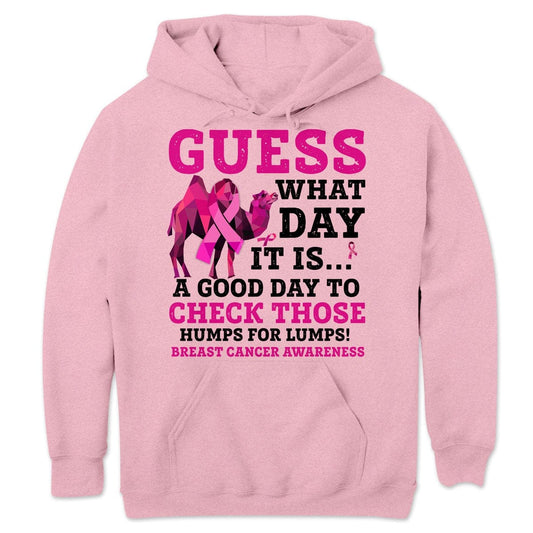 Guess What Day, Pink Ribbon Camel, Breast Cancer Hoodie, Shirts