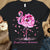 Camisetas de concientización sobre el cáncer de mama Flamingo Hope