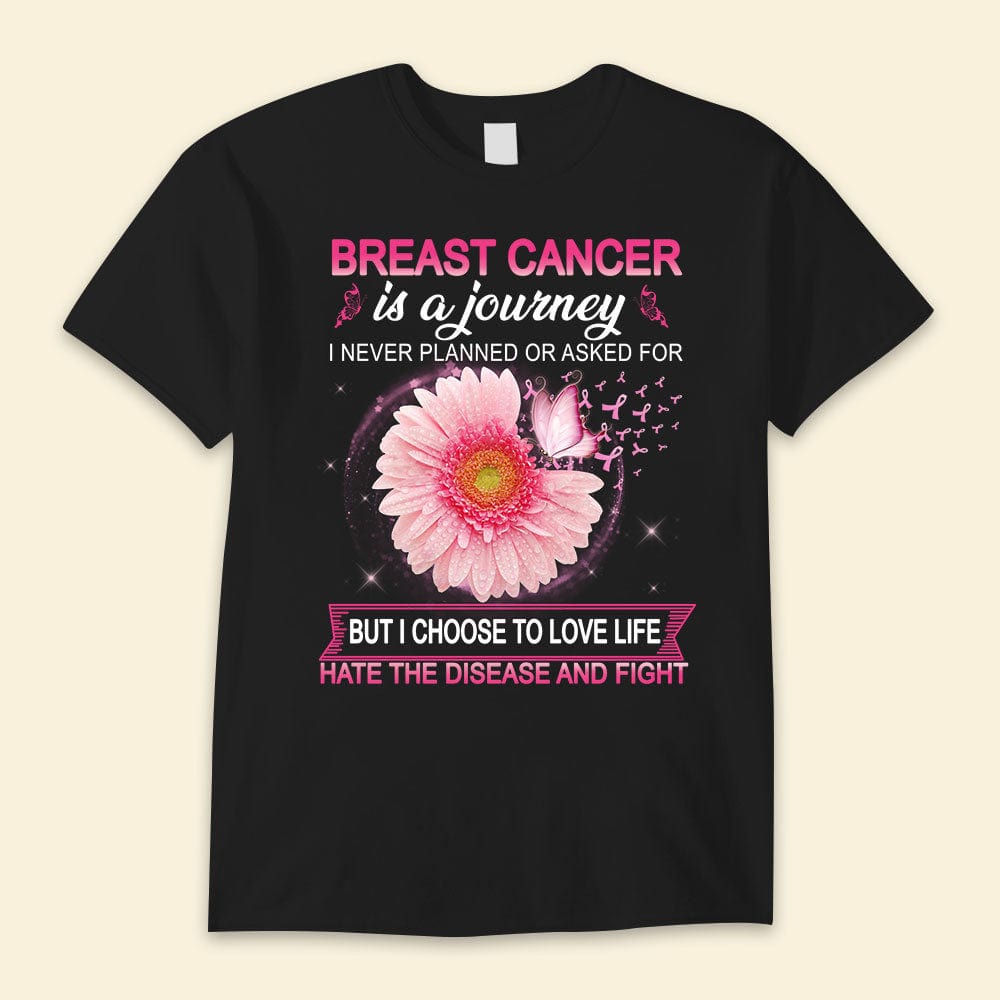 El cáncer de mama es un viaje que nunca planifiqué ni pedí Camisetas de girasoles