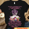 Personalized Breast Cancer Awareness Support Shirt, I Am The Storm, Butterfly Woman