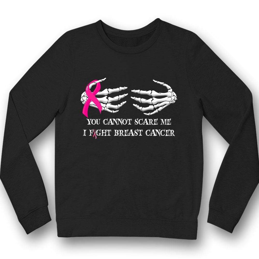 You Cannot Scare Me I Fight Breast Cancer Halloween Shirts