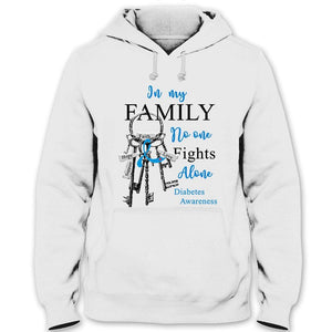 Diabetes Awareness Shirts, In My Family No One Fights Alone, Ribbon Key