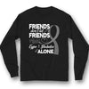 Friends Don't Let Fight Alone, Type 1 Diabetes Awareness Support Shirt, Ribbon