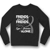 Friends Don't Let Fight Alone, Type 1 Diabetes Awareness Support Shirt, Ribbon
