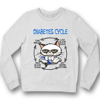 Diabetes Cycle With Cat Diabetes Awareness T Shirts