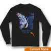 Personalized Diabetes Awareness Support Shirt, I Am The Storm, Butterfly Flower