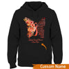 Personalized Multiple Sclerosis Awareness Support Shirt, I Am The Storm, Butterfly Flower