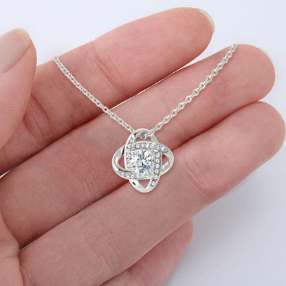 Husband To Wife Necklace - Love Knot Necklace For Wife