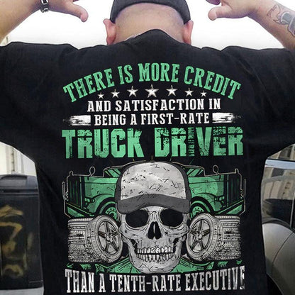 There Is More Credit Truck Driver Skull Trucker Shirts