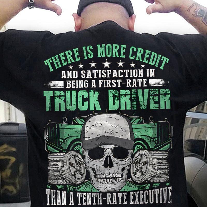 There Is More Credit Truck Driver Skull Trucker Shirts