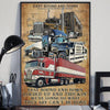 Trucker Poster, Canvas, East Bound And Down Wall Print Art