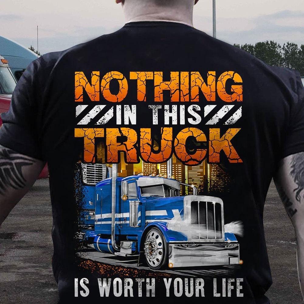 Without Trucks Everything Stops Support Truck Drivers T-Shirt - TeeNavi