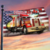 Freedom Convoy 2022 For American Canadian Trucker American Flag, House & Garden