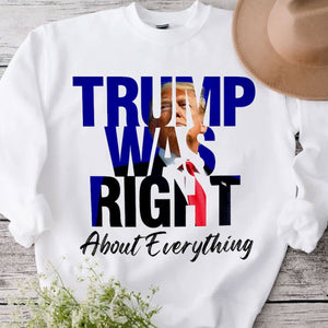 Camisetas de Trump tenía razón en todo para los fans de Donald Trump