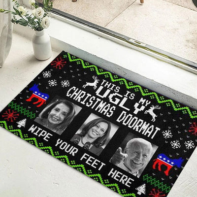 This Is My Ugly Christmas Doormat For Trump'fan