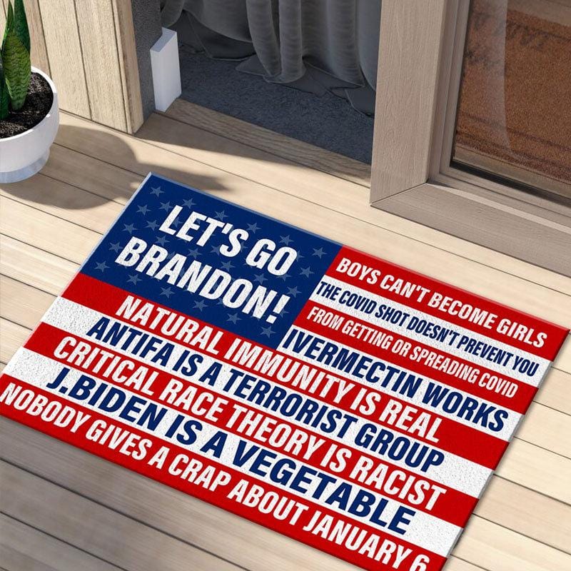 Let's Go Brandon, FJB Doormat For Trump'fan