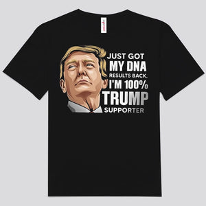 Camiseta "Soy 100% partidario de Trump" para los fanáticos de Trump