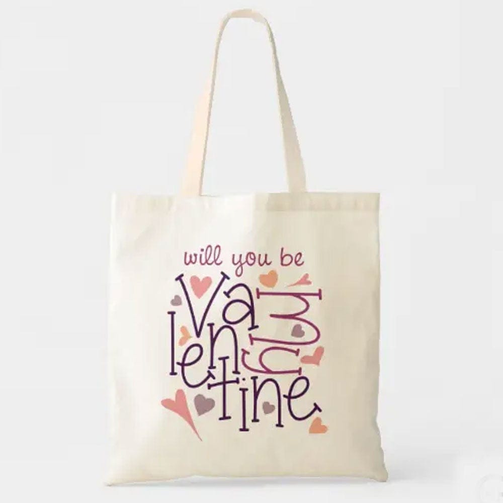 Will You Be My Valentine Tote Bag