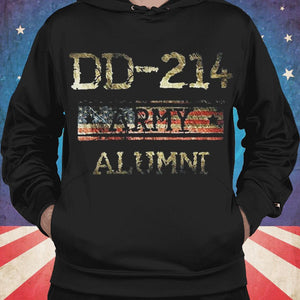 Sudadera con capucha y camisetas para veteranos del ejército DD 214