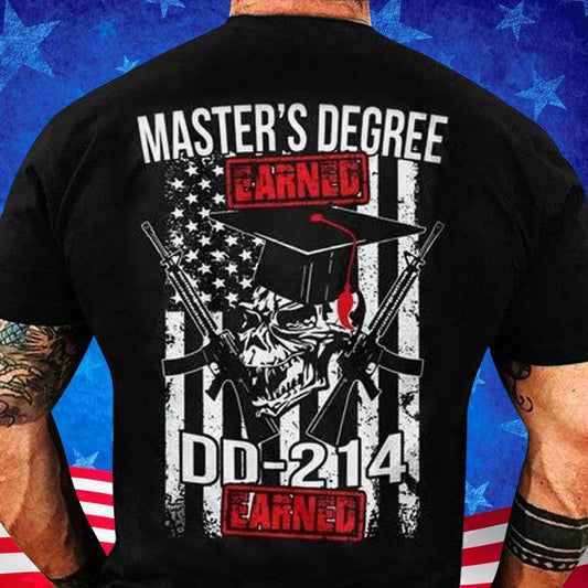 Camisetas para veteranos de la Maestría Dd 214