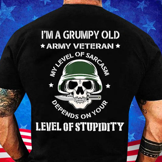 Camisetas Soy un veterano del ejército viejo y gruñón