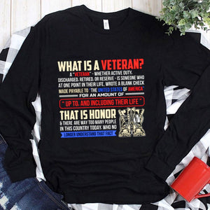 What Is A Veteran? This Is Honor Hoodie, Shirts