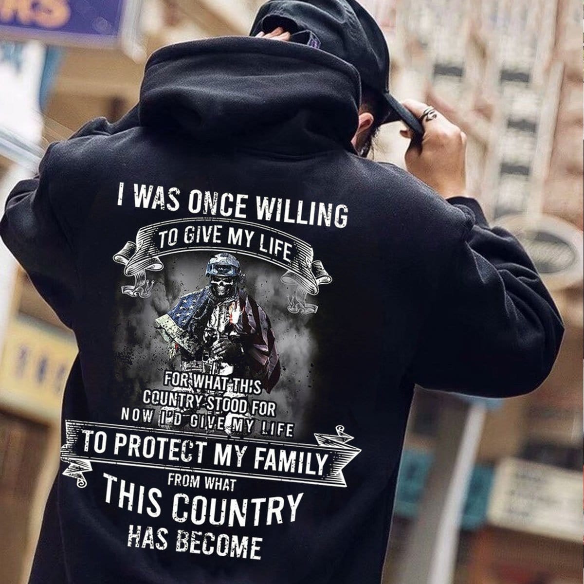 Una vez estuve dispuesto a dar mi vida para proteger a mi familia Camisetas de veteranos